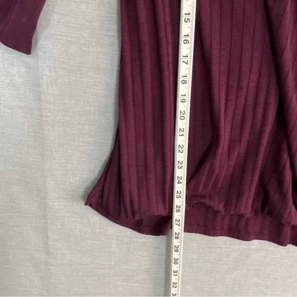 Reitmans Criss Cross Front Top Womens Sz XL Elastic Waist Three Quarter Sleeves - Picture 9 of 9